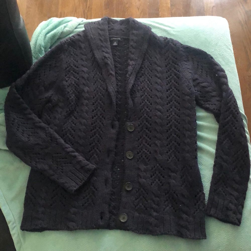 Lands End women’s Cardigan button front sweater